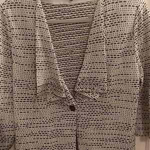 NWOT Ming Wang Knit Jacket with Studded Collar